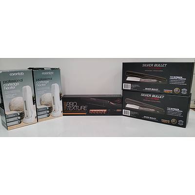Electrical Hair Styling Appliances  - Lot of Five - Brand New - RRP $500.00
