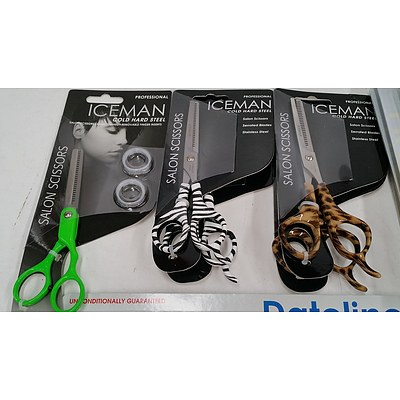 Professional Hairdressing Scissors and Combs  - Lot of 12 - Brand New - RRP $670.00