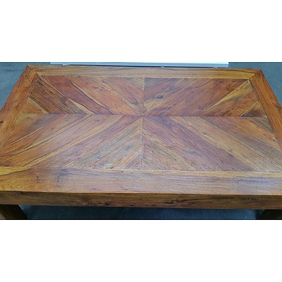 Rustic Hardwood Coffee Table