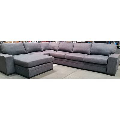 Modular Corner Chaise Five and a Half Seater Lounge