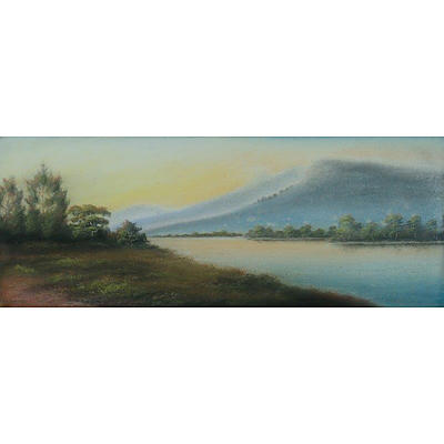PERROTT Hyde (?-1935), 'Tweed River - NSW' , Pastel
