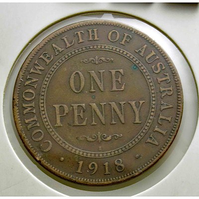 Australia George V Penny 1918