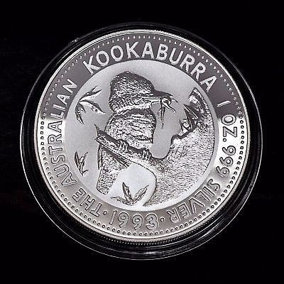 Australia Silver Kookaburra One Ounce One Dollars Coin 1993