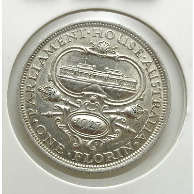 Australia Silver Canberra Florin 1927