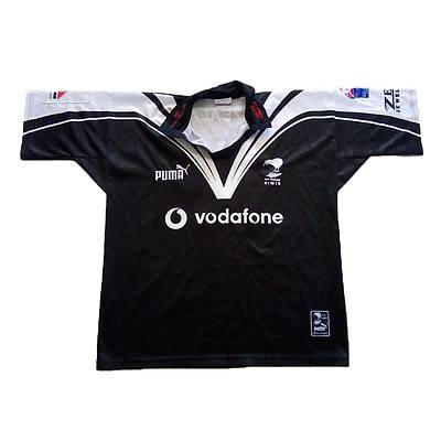 Quentin Pongia's World Cup Test Jersey from the 2000 Quarter Final Rugby League World Cup Match vs France