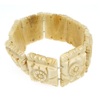 Carved Bone Bracelet