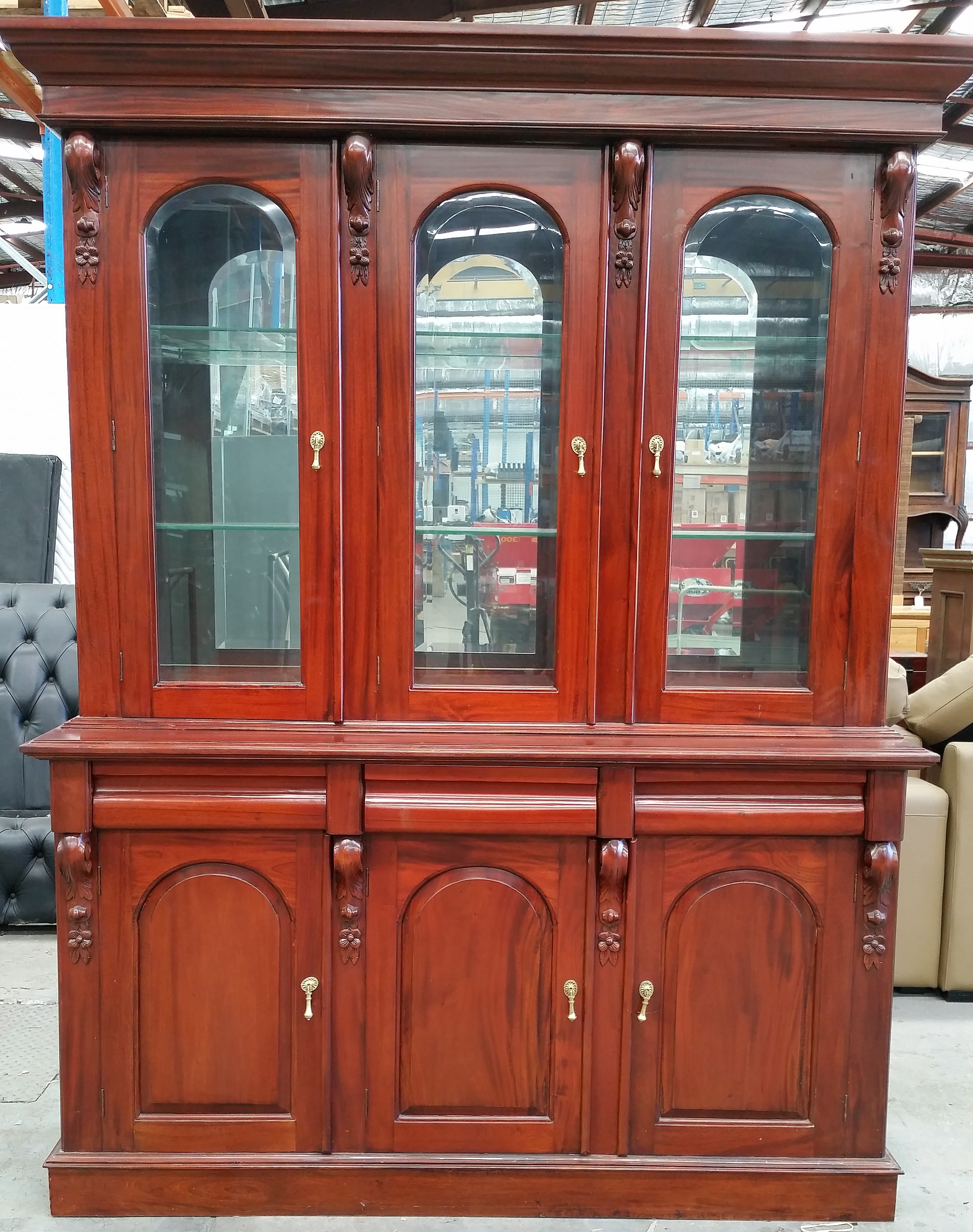 Antique Style Mahogany Buffet and Lot 1028601 ALLBIDS