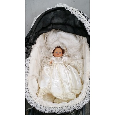 Vintage Baby Doll With Perambulator