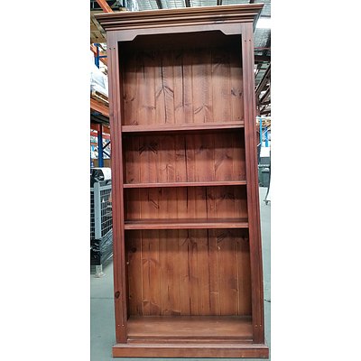Stained Pine Bookcase