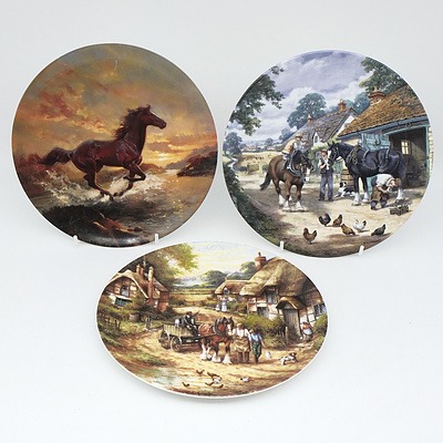 Seven Limited Edition Plates Including Royal Doulton and Franklin Mint