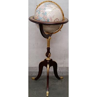 Royal Geographical Society World Globe on Stand