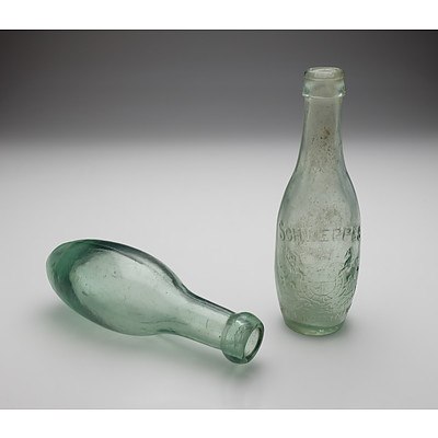 Vintage Schweppes Bottle and a Torpedo Bottle