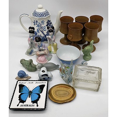 Group of Various Ceramic Figures and Other Collectables Including a Lois Zander Mug