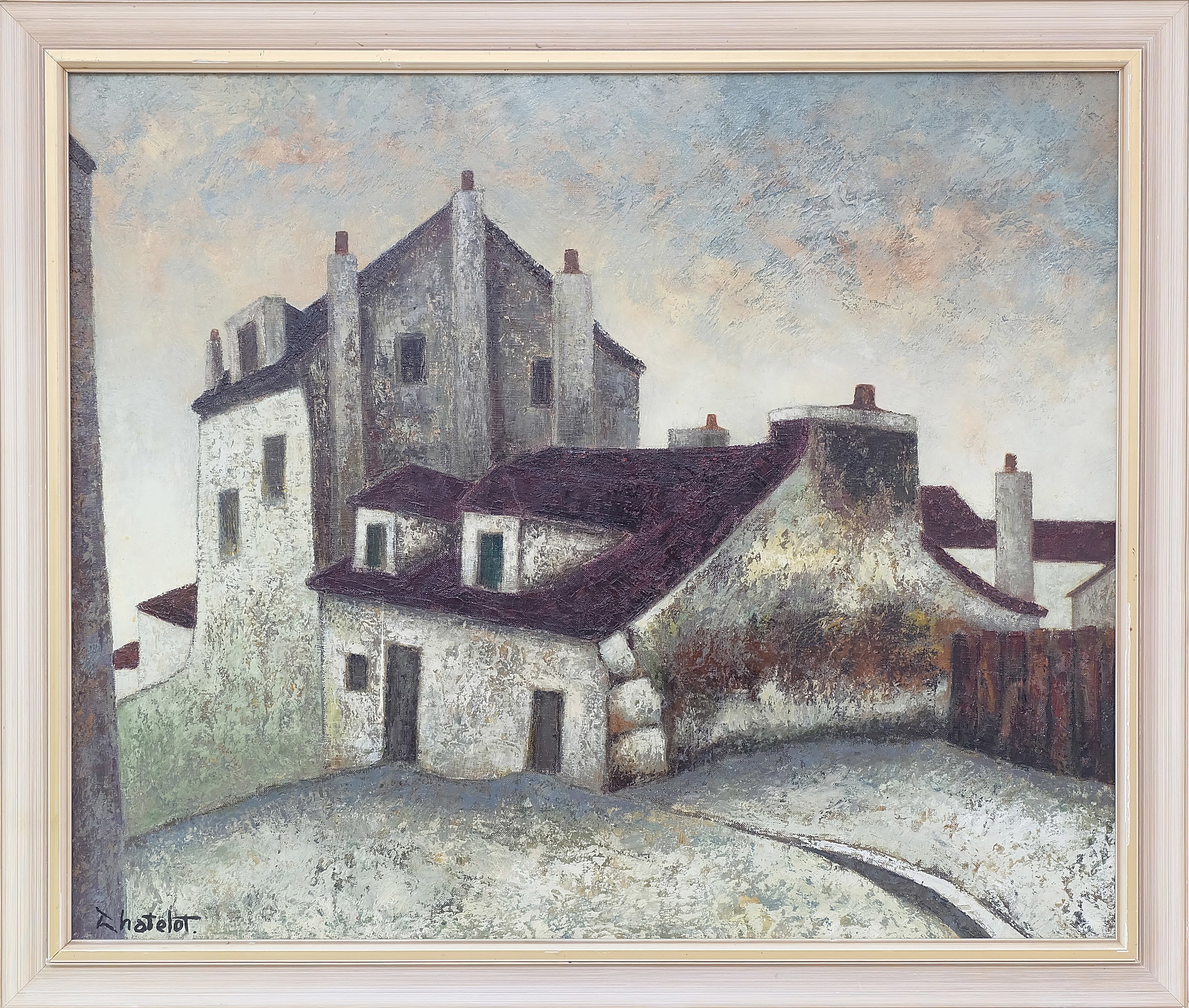 'Ronald W. Chatelot (1922-) Maison Mimi Pinsory Oil on Canvas'