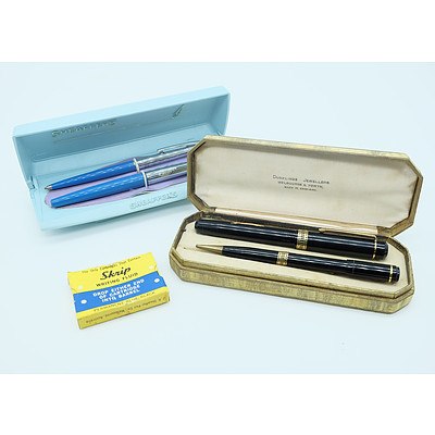 Sheaffers Medium Fountain Pen Set and Another