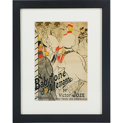 Two Toulouse Lautrec Offset Prints, Pine Framed Mirror and More