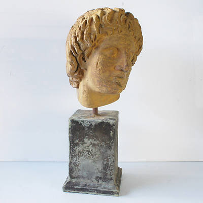 David (Michelangelo) Head Garden Sculpture