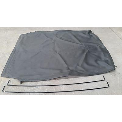 VF Commodore Ute Tonneau Cover and Two Cross Bars