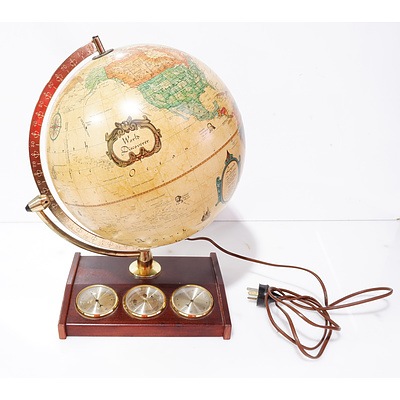 Reader's Digest World Globe and Home Weather Station