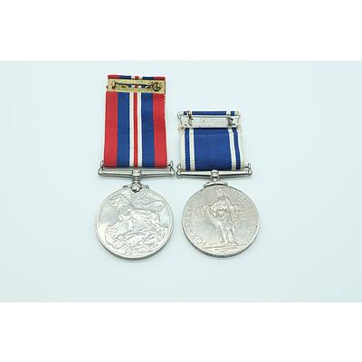 Police Long Service Medal and a 1939-1945 War Medal