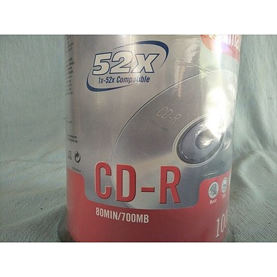 Imation 52x CD-R canister of 100 CDs (NEW unopened)