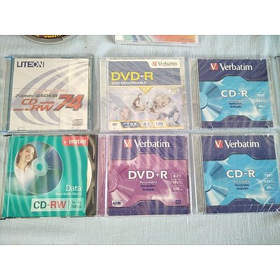 Assorted DVD & CD-Rom & MP Video 8 tape (NEW)