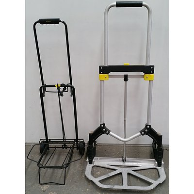 Foldable Hand Trolleys - Lot of Two
