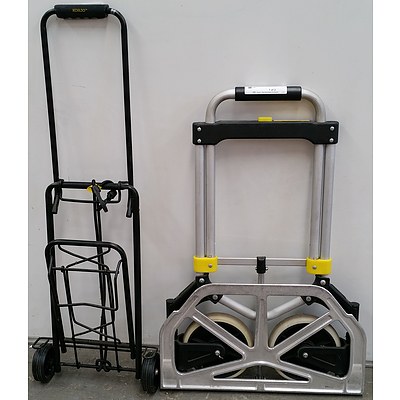 Foldable Hand Trolleys - Lot of Two