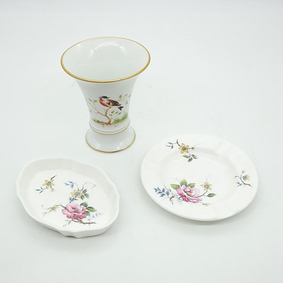 Wedgwood Trinket Tray, Ash Tray and Forstenberg Cup