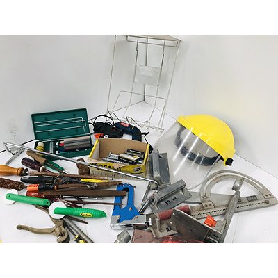 Uniflex Sander , Hot Glue Gun, Ryobi Cordless Screwdriver and Assorted Tools & Hardware