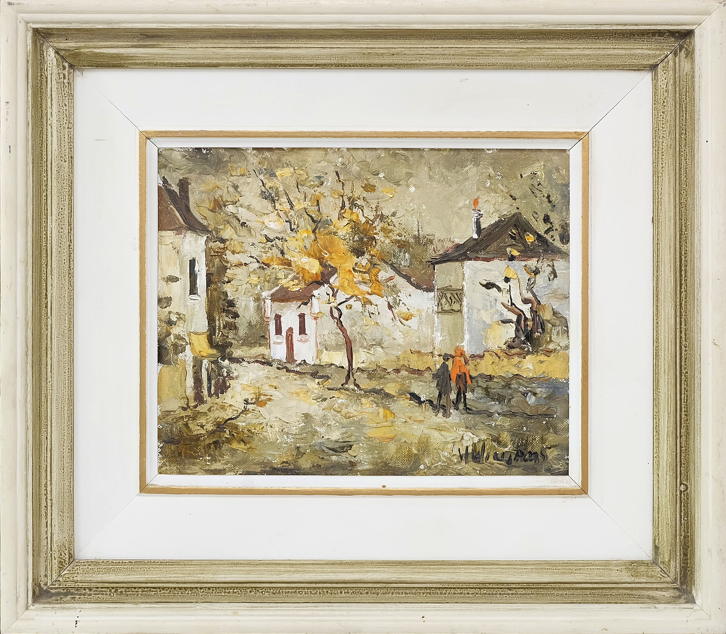 'Wilmotte Williams (1916-92) Autumn Terraces Oil on Board'