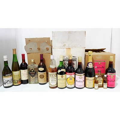 Large Group of Wine and Spirits