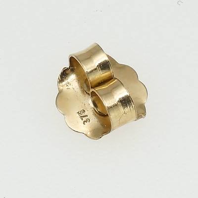 9ct Yellow Gold Butterfly Clip