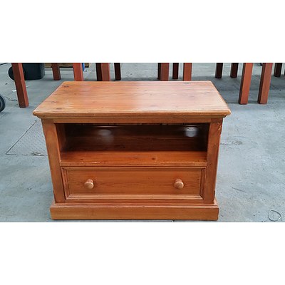 Stained Pine Television Entertainment Unit