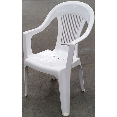 Home Base Resin Outdoor Chairs - Lot of 12