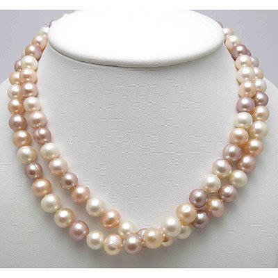 Double length Cultured Pearl Necklace