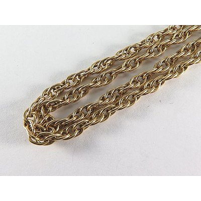 9ct Gold Chain - very long
