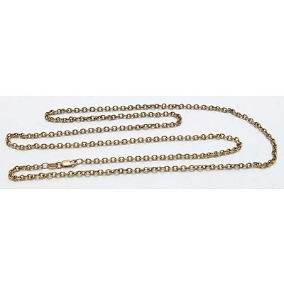 9ct Rose Gold Chain - very long