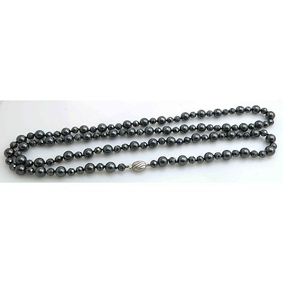 Hematite Necklace - extra long