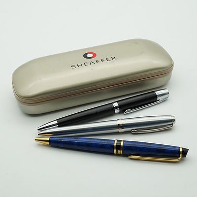 Three Ball Point Pens, Including Waterman, Sheaffer and More