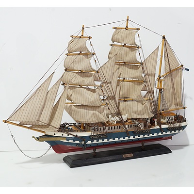 Model of the French Three Masted Barque the Belem