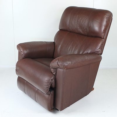 Brown Leather Lazy Boy Recliner