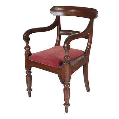Australian Cedar Carver Chair, Third Quarter of the 19th Century