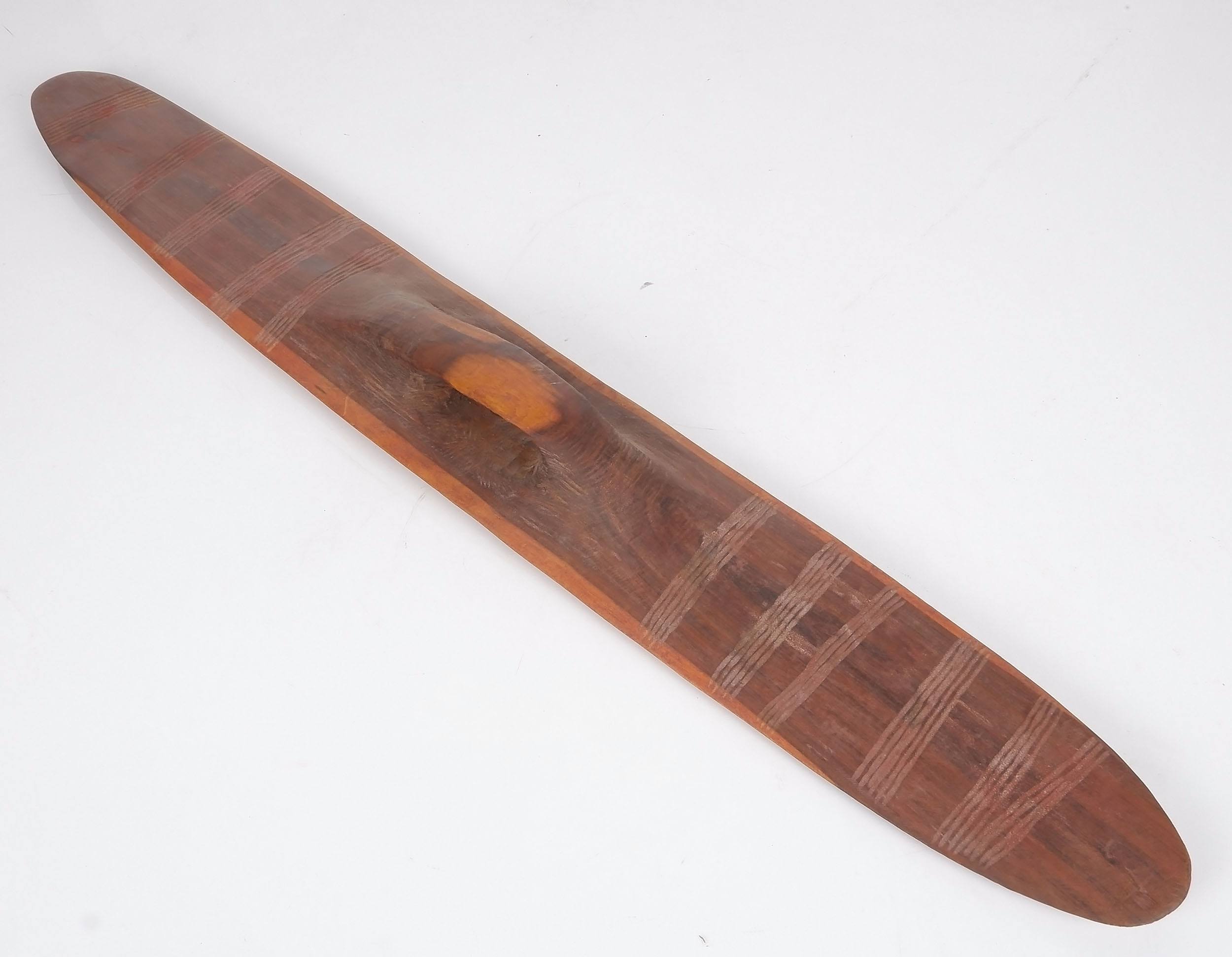 'Incised Aboriginal Wooden Shield, From Warburton'