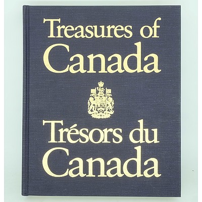 Three Books Given to Barrie Dexter During his Posting to Canada, Including Treasures of Canada, Quebec and the Last Horizon