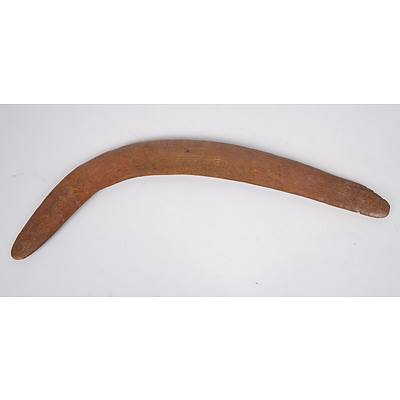 Old Aboriginal Boomerang with Incised Designs, From Amata
