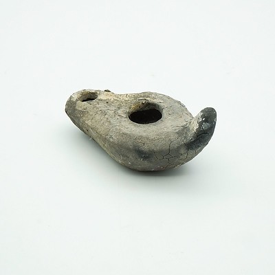 Roman Oil Lamp Earthenware Collected 1953