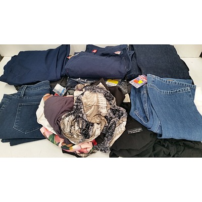 Bulk Lot of Women's, Men's and Children's Clothing and Accessories - New