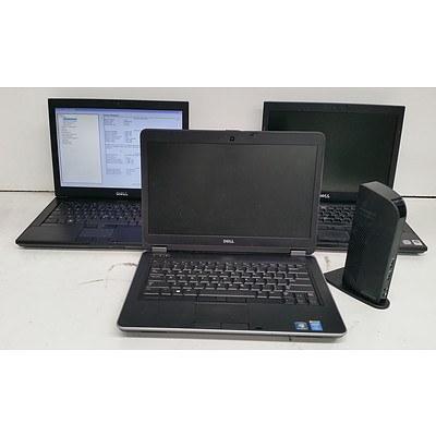 Dell Latitude Assorted CPU Laptops - Lot of Three