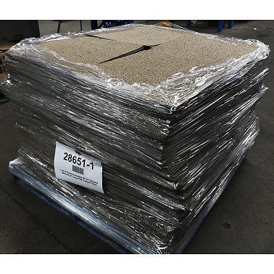 Lot of Approximately 87.21 Square Metres of Loop Pile Carpet Tiles